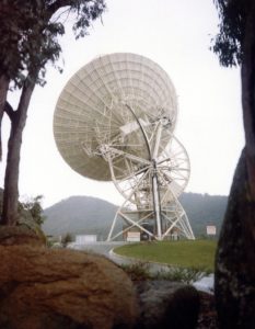 Telescope dish at Honeysuckle Creek in 1969